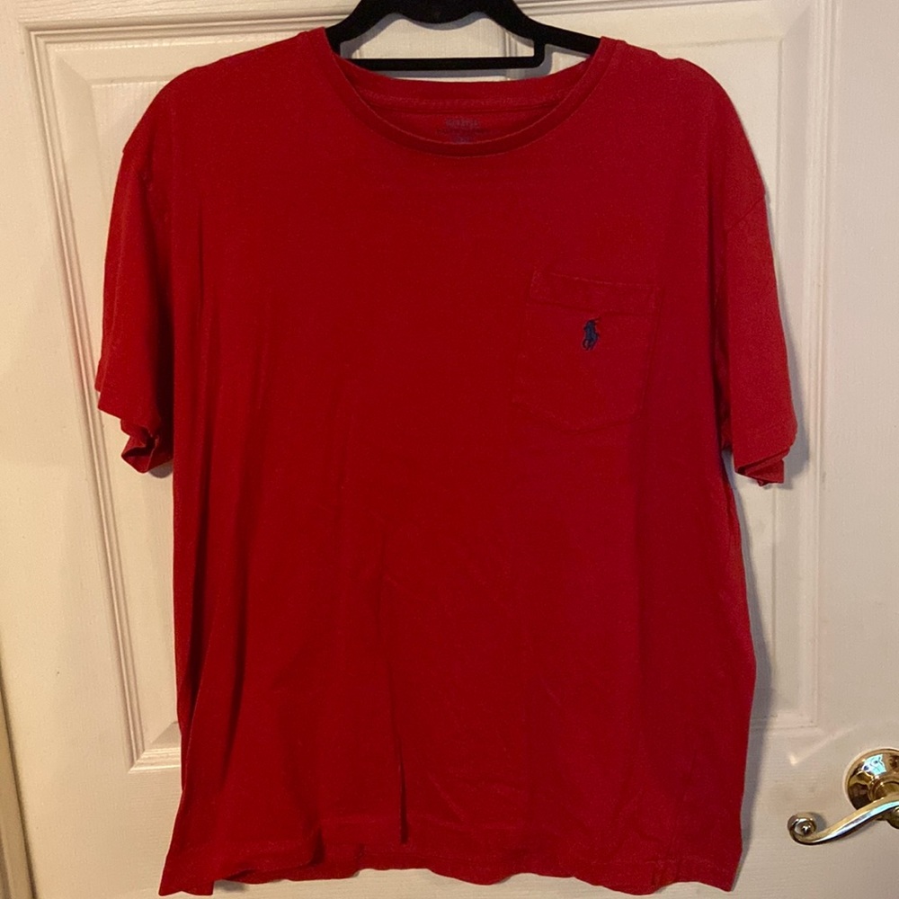 Ralph Lauren red T shirt. Men’s medium